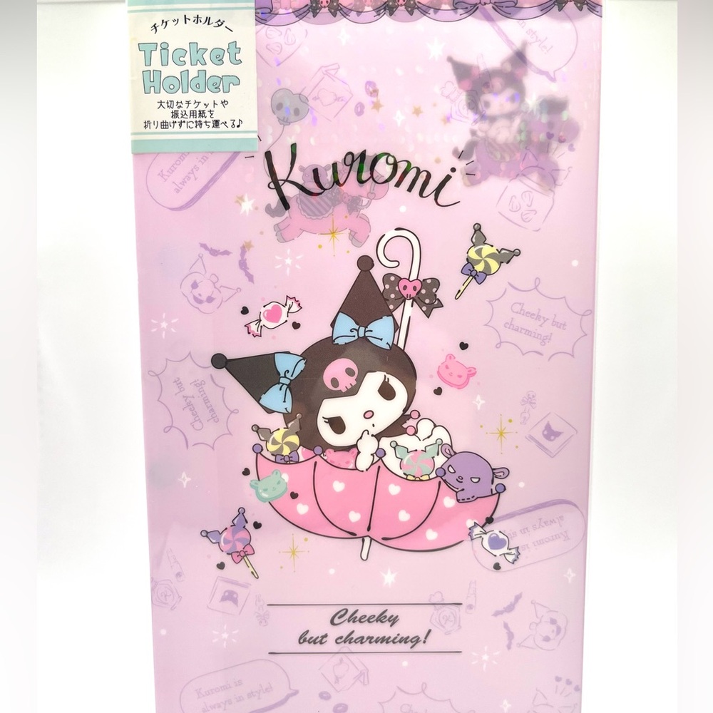 Kuromi Glittery Ticket Holder